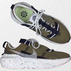 Nike Crater Impact Lightweight Khaki and White Athletic Shoes Size 10 Men